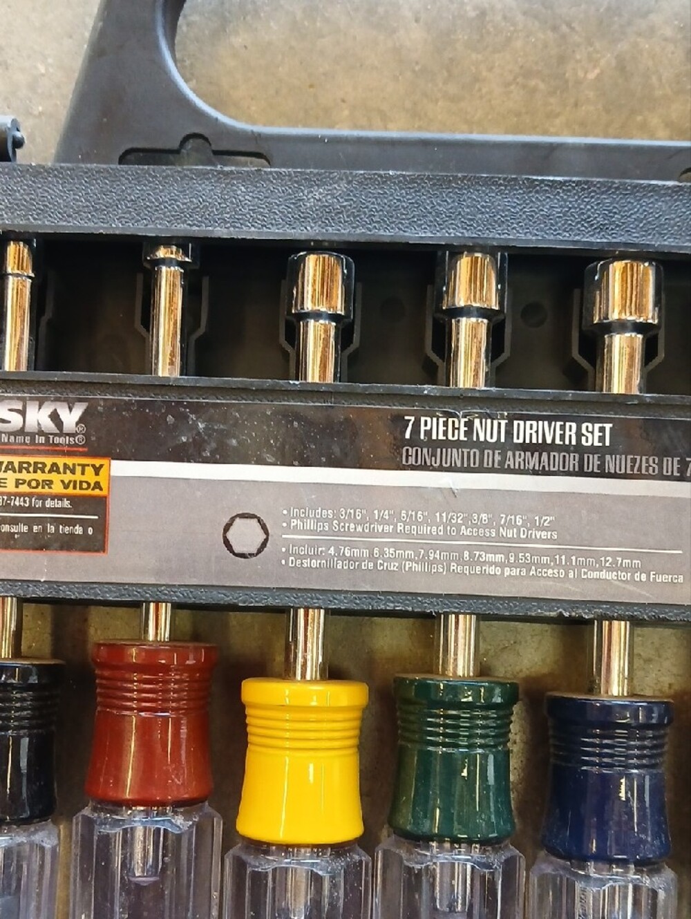 7-Piece Multi-Color Nut Driver Set - Picture 4 of 8